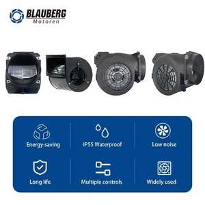 Kipas Booster Dapur Komersial Blauberg IP55 230v 146mm Nutone Dual Inlet Roof Vent Blower dengan Dukungan OEM - Product Image 2