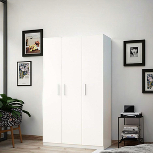 <span class=keywords><strong>Armoire</strong></span> moderne en bois de grande taille avec tiroirs pour le rangement de la chambre à coucher - Product Image 1