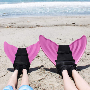 High Quality Mermaid Monofin Swim Fins Custom <strong>Silicone</strong> Swim Flipper for Adults Kids New Fashion Mermaid Swim Gear for Boys Girls - Product Image 1