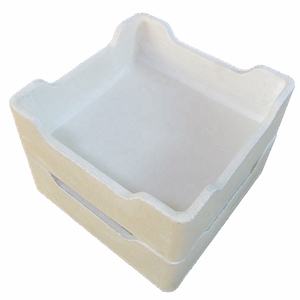 Meubles <span class=keywords><strong>de</strong></span> four en céramique électrique, corindon, mullite, plateau en forme <span class=keywords><strong>de</strong></span> bateau, saggar, résistance à haute température, taille personnalisée pour la céramique - Product Image 6