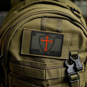 Bordado táctico al aire libre táctico cristiano cruzado tela hombro chaquetas coser apliques pegatina parche mochila DIY coser - Product Image 5