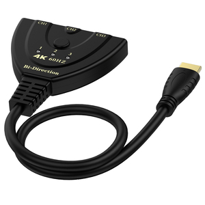 สวิตช์ <span class=keywords><strong>HDMI</strong></span> แบบสองทิศทาง <span class=keywords><strong>3x1</strong></span> หรือตัวแยกสัญญาณ <span class=keywords><strong>HDMI</strong></span> 2.0 1x3 3 พอร์ต ตัวเลือกสวิตช์แยกสัญญาณ <span class=keywords><strong>HDMI</strong></span> แบบสองทิศทาง พร้อม HDCP Passthrough - Product Image 5