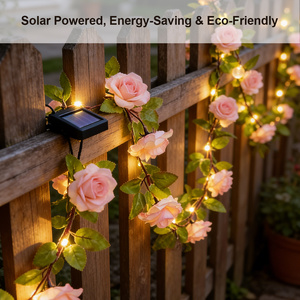 <span class=keywords><strong>Guirnalda</strong></span> <span class=keywords><strong>de</strong></span> Luces LED Solares con Forma <span class=keywords><strong>de</strong></span> Rosas, Impermeables, Decoración Floral Artificial para Jardín, <span class=keywords><strong>Guirnalda</strong></span> Decorativa para Exteriores, Lámpara <span class=keywords><strong>de</strong></span> Luz Blanca Cálida - Product Image 3