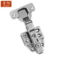 Qiyang acier 3D hydraulique auto-réglable 35mm tasse armoire haute qualité fermeture douce pour salle de bain cuisine salon meubles