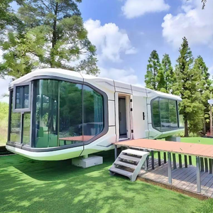 Maisons préfabriquées écologiques extensibles, maisons modulaires en forme de capsule spatiale pour les vacances ou une vie permanente - Product Image 3