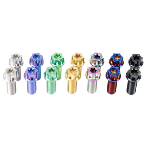 สกรูหัวกลมสีแดง Cvt Studs ขนาด M8 สกรู M5 M10 พิน M6 สีทอง Nmax ไทเทเนียมเคลือบไทเทเนียม M8X8 สกรูไทเทเนียม <span class=keywords><strong>Salaya</strong></span> Bolt Gr5 - Product Image 2
