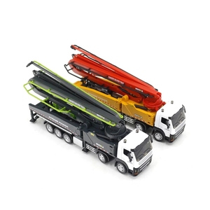 Huina 17091: Camion Pompa per Cemento Armato in Scala <span class=keywords><strong>1</strong></span>:<span class=keywords><strong>50</strong></span>, Veicolo da Costruzione Semi-Lega, Modellino Statico Realistico per Ragazzi - Product Image 3