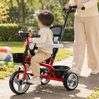 GEEN Prix de gros Tricycle léger pour enfants, Trotteur bébé, Poussette double pour 2 enfants, Trottinette jouet, Vélo 3 roues pour enfants