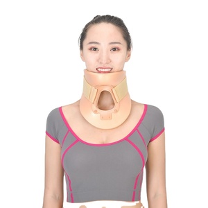 Kerah perenggang busa lembut uniseks, bisa disesuaikan dukungan tengkuk pereda nyeri leher Orthotics bernapas - Product Image 1