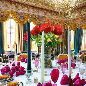 Multicolor Taper Stick Pillar Candles for Dinner Christmas <strong>Advent</strong> Party Festival Easter Ramadan Diwali Paraffin Wax - Product Image 3