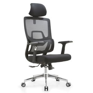 Luxury High Back Executive Lift Office <b>Chair</b> Contemporary Swivel Mesh with Adjustable Headrest Ergonomic Fabric Wholesale <b>Chair</b> - Product Image 4