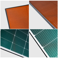 Panneau solaire BIPV à film mince, bifacial, haute efficacité, semi-transparent, panneau solaire BIPV, rideau mural