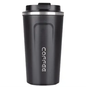 Amazon Best Selling Vacuum Stylish and Elegant Travel Insulated Double Wall 304 Stainless Steel Coffee Mug Cup With Lid