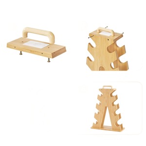 Bamboo <b>Dumbbell</b> Rack 4 Layers Solid Wood Storage Organizer For Home Gym Office Use Light Yellow - Product Image 3