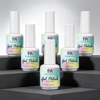 Ensemble de vernis à ongles en gel sans TPO - Gel à ongles végétalien hypoallergénique pour peaux sensibles - 15 ml - Vernis à ongles haute brillance longue durée - Fournitures pour ongles