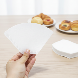 <span class=keywords><strong>Filtre</strong></span> à café en papier pour cafetière américaine, modèle japonais original en forme d'éventail pour café moulu - Product Image 1