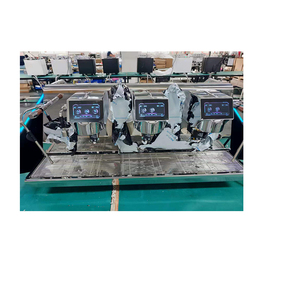 तीन समूह समायोज्य स्मार्ट नेतृत्व डिस्प्ले टच स्क्रीन 11 एल बॉयलर इलेक्ट्रिक स्टेनलेस स्टील नियंत्रण वाणिज्यिक एस्प्रेसो मशीनें - Product Image 5