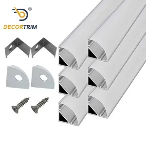 Prolink Metal Custom V Shape Led Extrusion Aluminum Diffuser Track Channel Profile Strip Light for Indoor