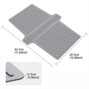 Non-Slip Silicone <b>Sink</b> <b>Mat</b> Kitchen <b>Sink</b> Saddle <b>Mat</b> Stain Resistant <b>Protector</b> Divider Pad for Glassware Dishes - Product Image 2