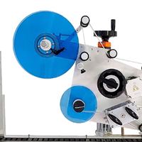 Machine d'étiquetage horizontale automatique REALMAX pour petites bouteilles, distributeur d'autocollants cosmétiques, machine d'étiquetage pour tubes et bouteilles