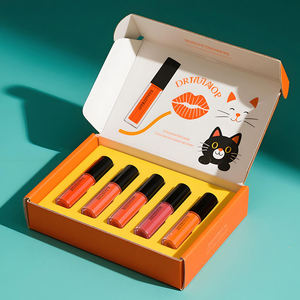 Boîte d'expédition en carton ondulé personnalisée avec design gratuit, rose, pliable, pour cosmétiques - Product Image 2