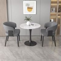 Table basse moderne portable avec base en métal et plateau en pierre frittée, de qualité supérieure et au design tendance pour le salon