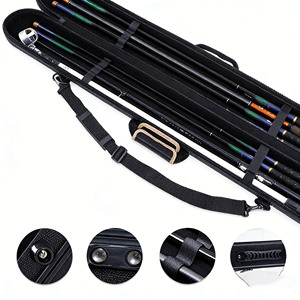 Travel Fishing Rod <b>Case</b> <b>Hard</b> <b>Shell</b> Carrying <b>Case</b> for Travel Fishing Rod Bag Carrier Fishing Pole with Shoulder Strap - Product Image 5