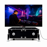 Écran LED pliable PFC sur roues, intégré dans un flight case, installation individuelle, location pour événements, roadshow, publicité extérieure, animation, IP65