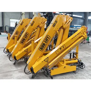 China 1~25 Ton Truck Crane BOB-LIFT 3.2 Ton Truck Mounted Crane Hydraulic Knuckle Boom Truck Mounted Crane For Sale