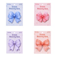 Notes autocollantes esthétiques en forme de nœud, couleurs pastel variées, feuilles de mémo découpées en forme de nœud, auto-adhésives pour journalisation, rappels et marquage