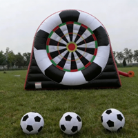 Cible de football gonflable, arène de paintball, pour fêtes d'anniversaire/mariages, équipement de location pour jeux de carnaval, lumières LED, couleurs personnalisées
