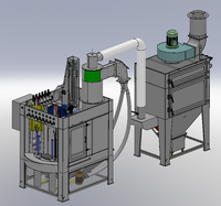 Sableuse PLC multi-angles de précision Moteur à haut rendement pour la gravure de plaquettes de semi-conducteurs Fonctionnement automatique Utilisation polyvalente