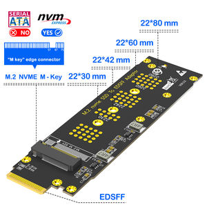 <span class=keywords><strong>M</strong></span>.2 NVMe SSD EDSFF E1.S Adaptör Metal Uyumlu 2230-2280 Sunucu/Veri Merkezi Masaüstü Depolama için <span class=keywords><strong>M</strong></span>-Key 128Gbps Çalışırken Değiştirilebilir - Product Image 2