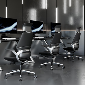 <span class=keywords><strong>Silla</strong></span> Ejecutiva Ergonómica Moderna LINOU con Malla, Ajustable, Estructura de Madera, Patas de Aluminio, Respaldo en Escalera, Comodidad a Largo Plazo, 1 Año de Garantía - Product Image 4