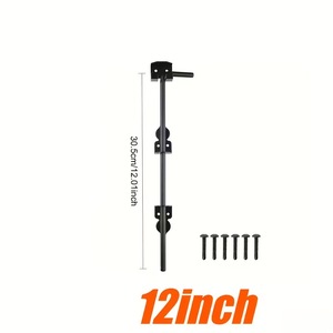 Soporte <span class=keywords><strong>de</strong></span> bisagra para pestillo <span class=keywords><strong>de</strong></span> puerta <span class=keywords><strong>de</strong></span> valla al por mayor con tornillos, perno <span class=keywords><strong>de</strong></span> puerta <span class=keywords><strong>de</strong></span> 12 y 18 pulgadas para puerta <span class=keywords><strong>de</strong></span> valla <span class=keywords><strong>de</strong></span> <span class=keywords><strong>madera</strong></span>, metal o jardín - Product Image 4