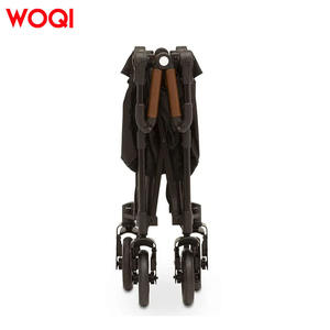 Poussette de plage pliable Woqi pour enfants, noire, avec capote et sac de rangement, pour enfants de 2 à 4 ans, utilisation en extérieur - Product Image 2