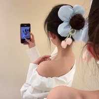 Nouvelle barrette à cheveux en dentelle à nœud en forme de tulipe de style coréen, haute élasticité, design floral tendance pour femmes, accessoires de cheveux pour fêtes
