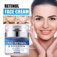 Crème au Rétinol et au Collagène de Haute Qualité OEM ODM, Lait Hydratant Visage Anti-Âge, Soin de Nuit Réparateur pour l'Élimination des Rides et le Soin Corporel