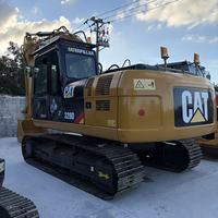 Excavatrice CAT 320D d'occasion, adaptée aux travaux de construction résidentielle, au nivellement de routes et aux projets de creusement de fossés