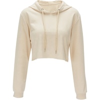 HG212 Vente en Gros Coton Dames Vierge GYM Manches Longues Survêtement Hauts Courts Sweat-shirt Court à Capuche Personnalisé LOGO pour Femmes