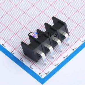 DBT30R-8.25-4P-BK-P Barrier Terminal Block Through hole Component (THT),P=8.25mm Connector 8.25mm 4P 24A 450V - Product Image 2