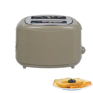북유럽 다채로운 온도 제어 토스트 상업 베이글 토스터 2 슬라이스 빵 플라스틱 전기 가전 세트 사무실
