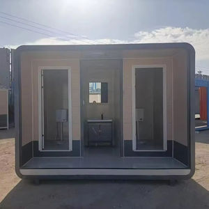 Oficina contenedor prefabricada portátil y móvil de 20 pies con baño opcional de 20 pies y baño Baño desmontable - Product Image 5