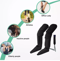Masseur de jambes à compression d'air avec chaleur électrique masseur de pieds airbag pour la circulation sanguine CE,RoHS,FCC, cci