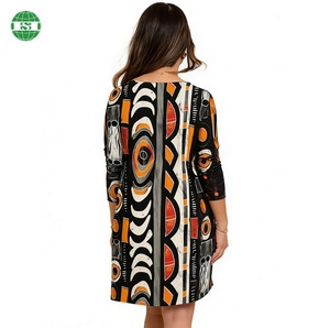 <span class=keywords><strong>Abito</strong></span> Corto Personalizzato con <span class=keywords><strong>Scollo</strong></span> <span class=keywords><strong>a</strong></span> <span class=keywords><strong>Barca</strong></span> e Maniche Lunghe con Tasca Laterale Tessuto Personalizzato Stile Comodo Vestiti da Donna HOUSON FACTORY - Product Image 2