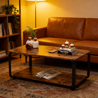 Table basse en bois de style japonais minimaliste moderne, avec rangement, design écologique et durable, portable pour la maison, le bureau et le salon