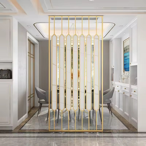 Étanche Art Déco Laser Cut Metal Screen Fabricant Séparation Mesh <span class=keywords><strong>Rideau</strong></span> Mur Cloison Clôture Haut Panneau De Séparation - Product Image 3