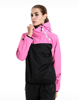 Suor Sauna Ternos Calças Jaqueta de Duas Peças Das Mulheres Zipper Plus Size Sauna Terno Sauna Terno Esportes Treino de Corpo Inteiro para As Mulheres