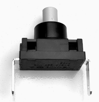Interrupteur autobloquant à courant élevé 8A 250V KAN-12-1AD, mini-interrupteur à bouton-poussoir pour montage sur panneau, tête ronde, interrupteur PCB à trou traversant, RoHS