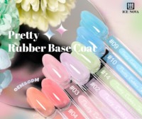Base de vernis en caoutchouc naturel non toxique pour professionnels, fournitures pour ongles, gel de base couleur transparente pour salons de manucure